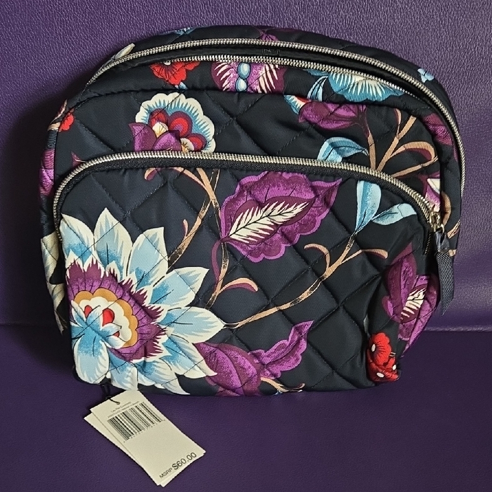 Vera Bradley - Lay Flat Cosmetic Bag "Mayfair In Bloom"